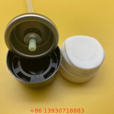 Válvula de aerosol para protector solar con niebla no grasa, acabado de absorción rápida y boquilla resistente a obstrucciones
