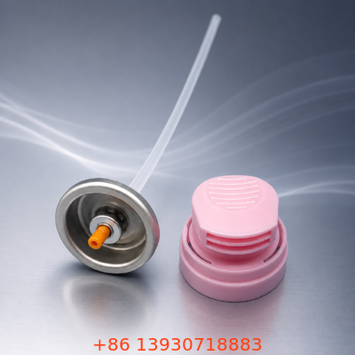 Válvula de pulverización de espuma de afeitado de aerosol de cuero rico con disparador ergonómico de una mano y sellado hermético