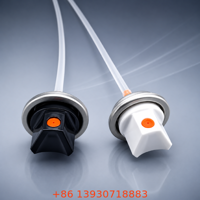 Válvula aerosolar de pintura masculina de alto rendimiento con control de flujo y acabado resistente a los rayos UV para revestimientos industriales