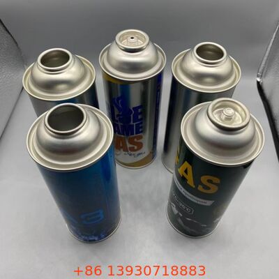 La hojalata vacía del aerosol de la barra de alta presión 18-21 del gas del casete puede 65m m 57m m