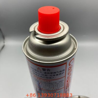 Válvula de gas de butano de hojalata de una pulgada a prueba de fugas con cubierta protectora para botes de gas portátiles