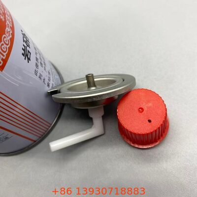 Válvula de gas de butano aerosolar de una pulgada a prueba de fugas de flujo continuo con cubierta para almacenamiento seguro