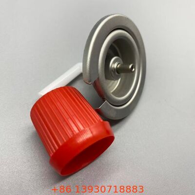 Válvula de gas de butano de hojalata de una pulgada a prueba de fugas con cubierta protectora para botes de gas portátiles