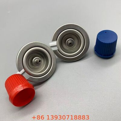 Válvula de gas de butano de hojalata de una pulgada a prueba de fugas con cubierta protectora para botes de gas portátiles