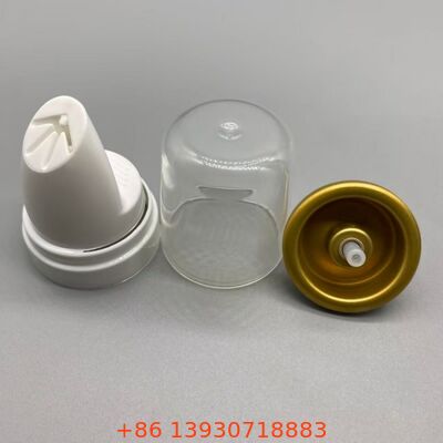 Válvula de aerosoles de mousse para cabello invertida con aluminio resistente a la corrosión y funcionalidad de 360 grados para una distribución continua y suave de espuma