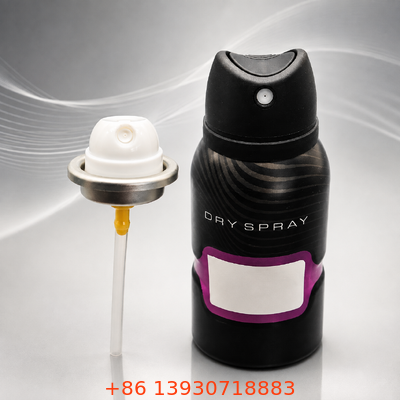 Válvula para aerosol desodorante corporal de secado rápido, a prueba de fugas y resistente a obstrucciones con dispensación en aerosol