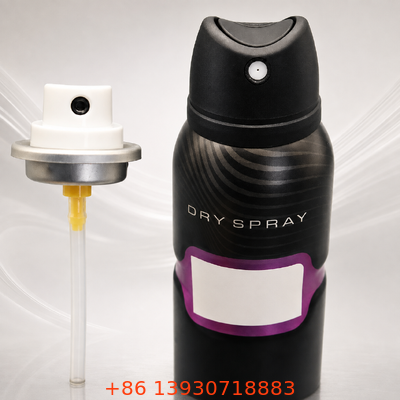 Válvula para aerosol desodorante corporal de secado rápido, a prueba de fugas y resistente a obstrucciones con dispensación en aerosol