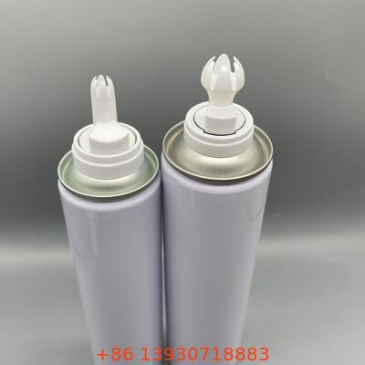 Capuchón de crema, actuador de spray, lata de estaño Dispensación de boquilla Tamaño estándar Sellado y fumigación adecuado para el uso de la lata de aerosoles metálicos