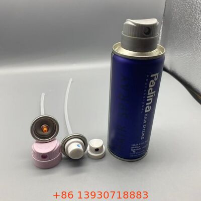 Válvula de aerosoles de pulverización de brillo de cabello de precisión con distribución de pulverización uniforme, acero inoxidable resistente a la corrosión y diseño antiobstrucción
