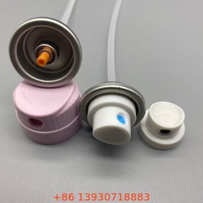 Válvula de aerosoles de pulverización de brillo de cabello de precisión con distribución de pulverización uniforme, acero inoxidable resistente a la corrosión y diseño antiobstrucción