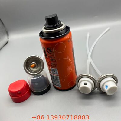 Boquilla anti-atascos de pulverización de precisión, válvula de aerosol resistente a productos químicos para adhesivo de pegamento para el cabello