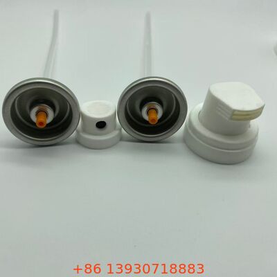 Válvula de espuma de afeitar hermética con plástico y metal resistente a la corrosión y canal interno anti-obstrucción liso para válvula de crema de afeitar