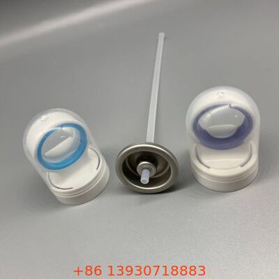 Válvula de aerosol de protector solar con cubierta de seguridad para aplicaciones de bloqueador solar de pulverización continua