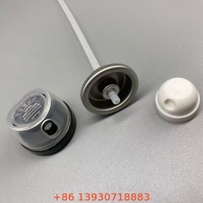 Válvula de pulverización de cuerpo de desodorante a prueba de fugas y resistente a obstrucciones con tecnología de distribución de 360 ° y ajuste universal para latas de aluminio estándar