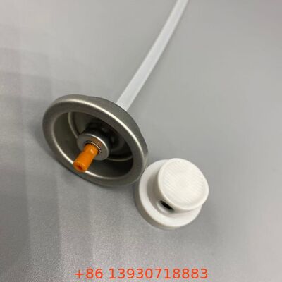 Válvula de pegamento para cabello en aerosol con tecnología de salida controlada para boquilla antiobstrucción