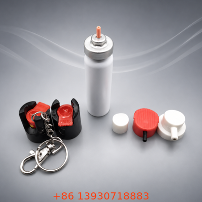 Kit de válvulas de aerosoles de aluminio de 20 mm configurable para embalajes de spray de pimienta