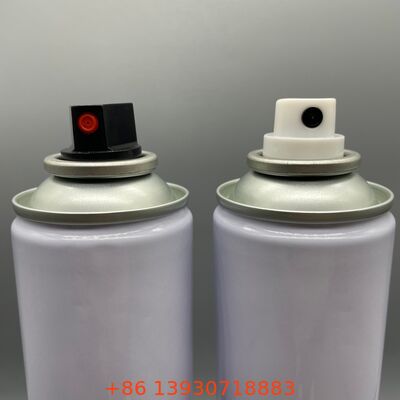 Válvula y actuador de aerosol para hombre con coincidencia de color personalizada, superficie pintada resistente a los rayos UV y fuerte rendimiento de sellado