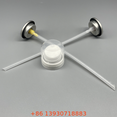 Válvula de aerosol dispensadora de espuma controlada con diseño a prueba de fugas para aplicación versátil de productos de aseo